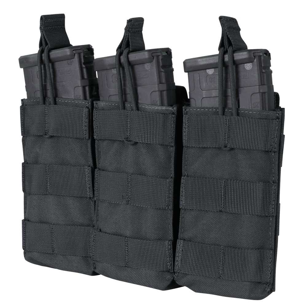 Porte-chargeur ouvert Condor Triple M4 trois chargeurs et profil plat de 2 cm
