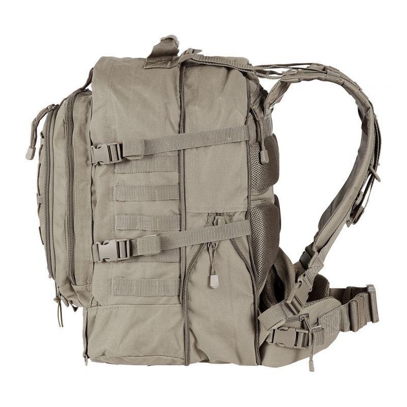 Sac à dos Ares modulable 45/60L à soufflet, dos rigide et système MOLLE, environ 2 kg