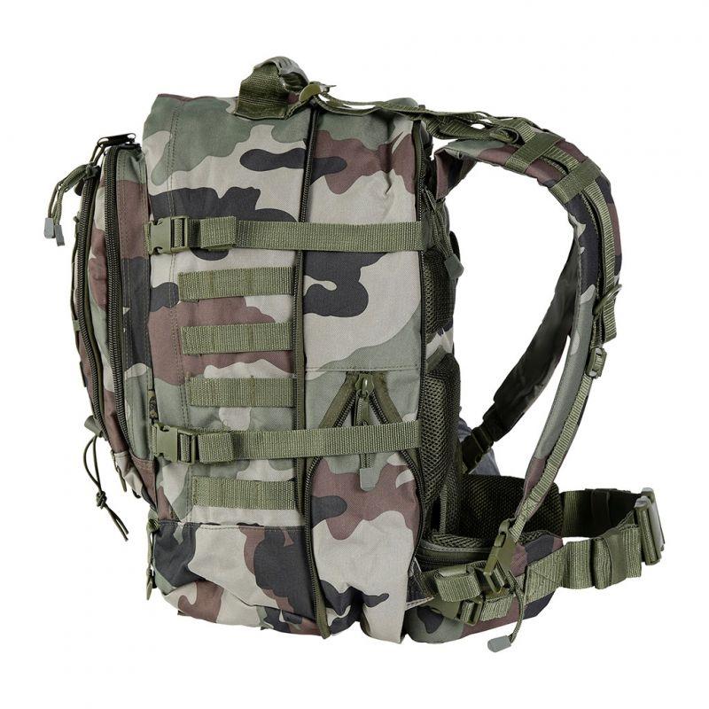 Sac à dos Ares modulable 45/60L à soufflet, dos rigide et système MOLLE, environ 2 kg