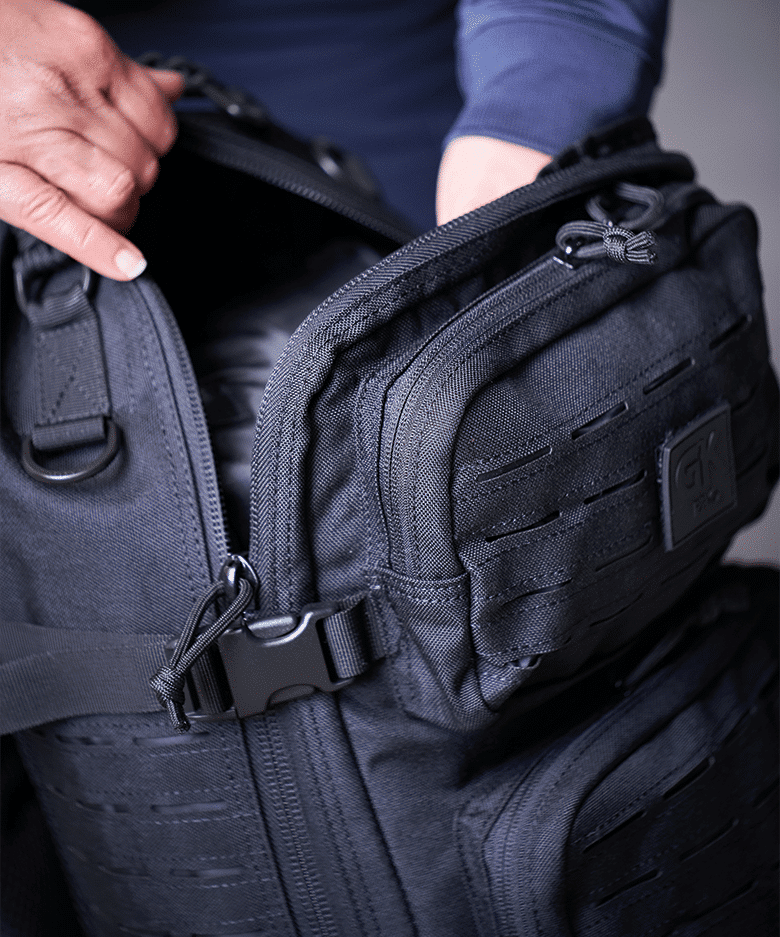Sac à dos GK Pro Trooper 28 L en polyamide 1000D avec système MOLLE découpé laser
