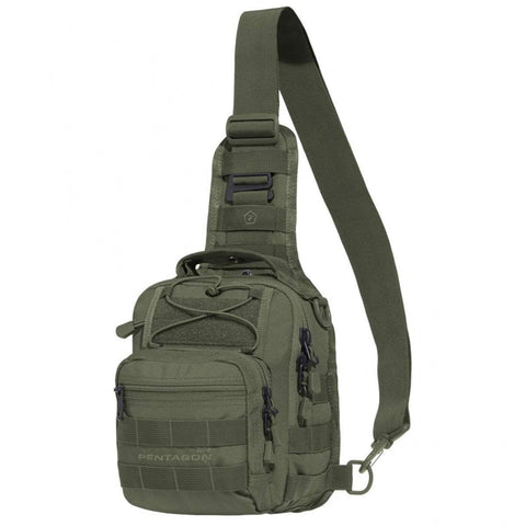 Sacoche poitrine Pentagon UCB 2.0 en polyester 600D 7 L port bandoulière réversible