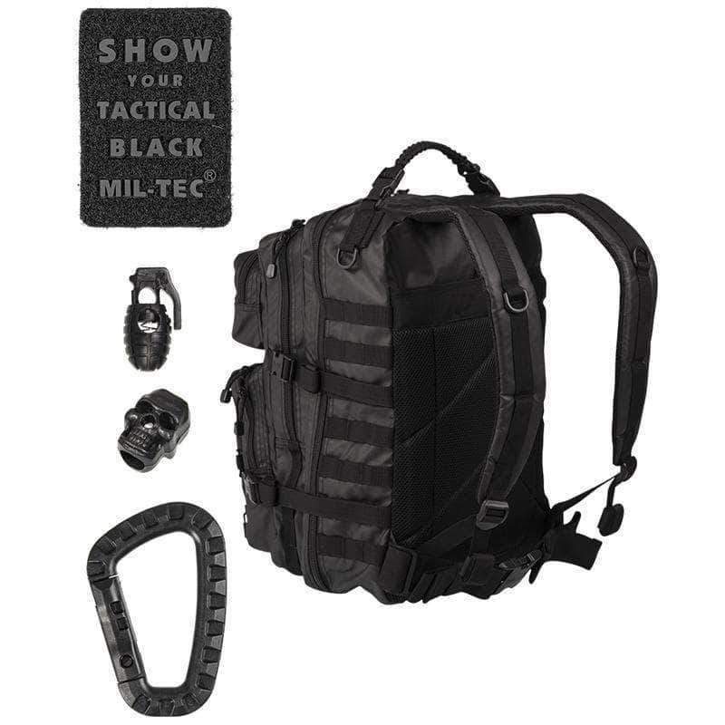 Sac à dos d'assaut Mil-Tec US Large 36 litres polyester 600D enduit polyuréthane étanche avec poignée paracord