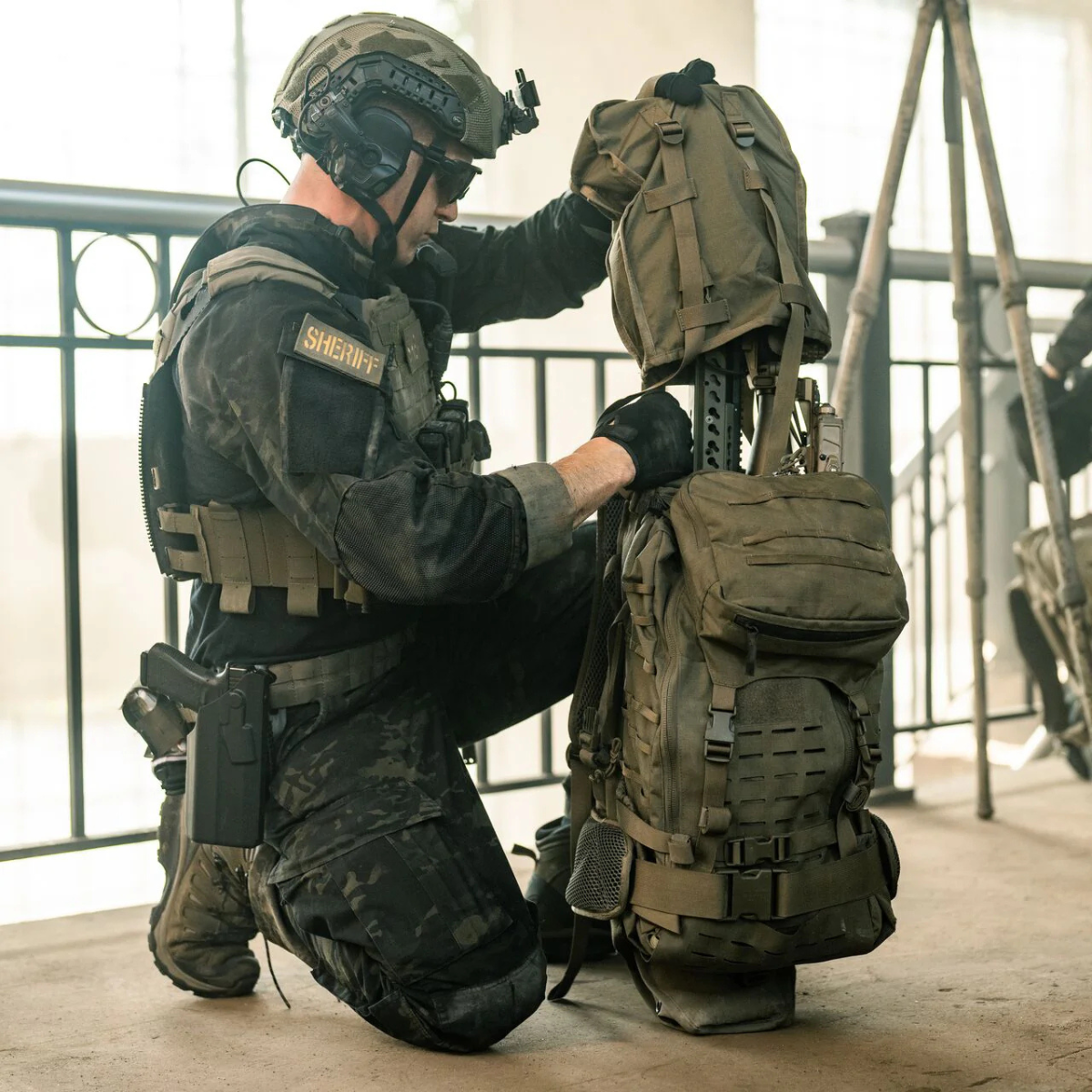 Sac à dos tactique Eberlestock Gunslinger II 44 L avec fourreau d'arme et cadre Intex-II