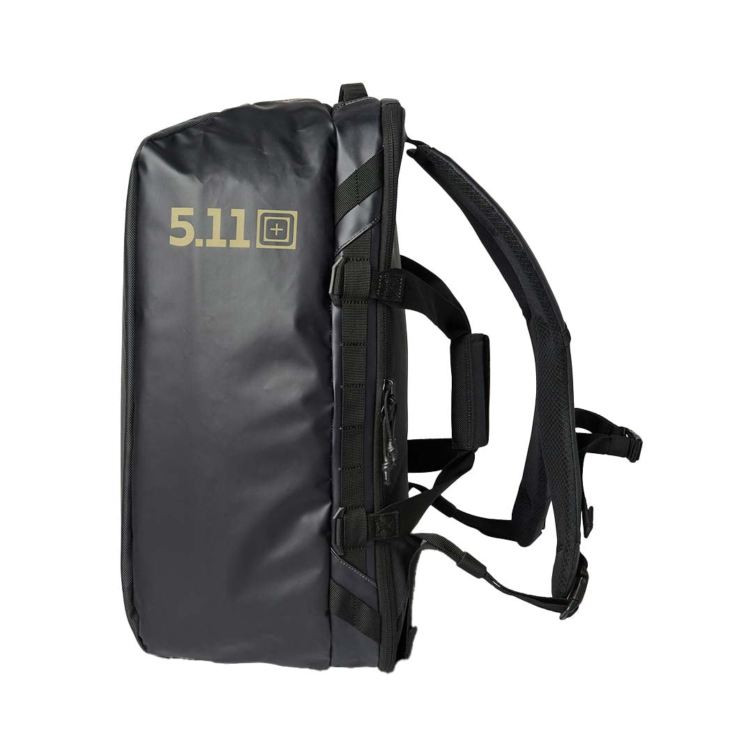 Sac de voyage AllHaula Duffel 45 L 5.11 Tactical bretelles escamotables rabat tempête