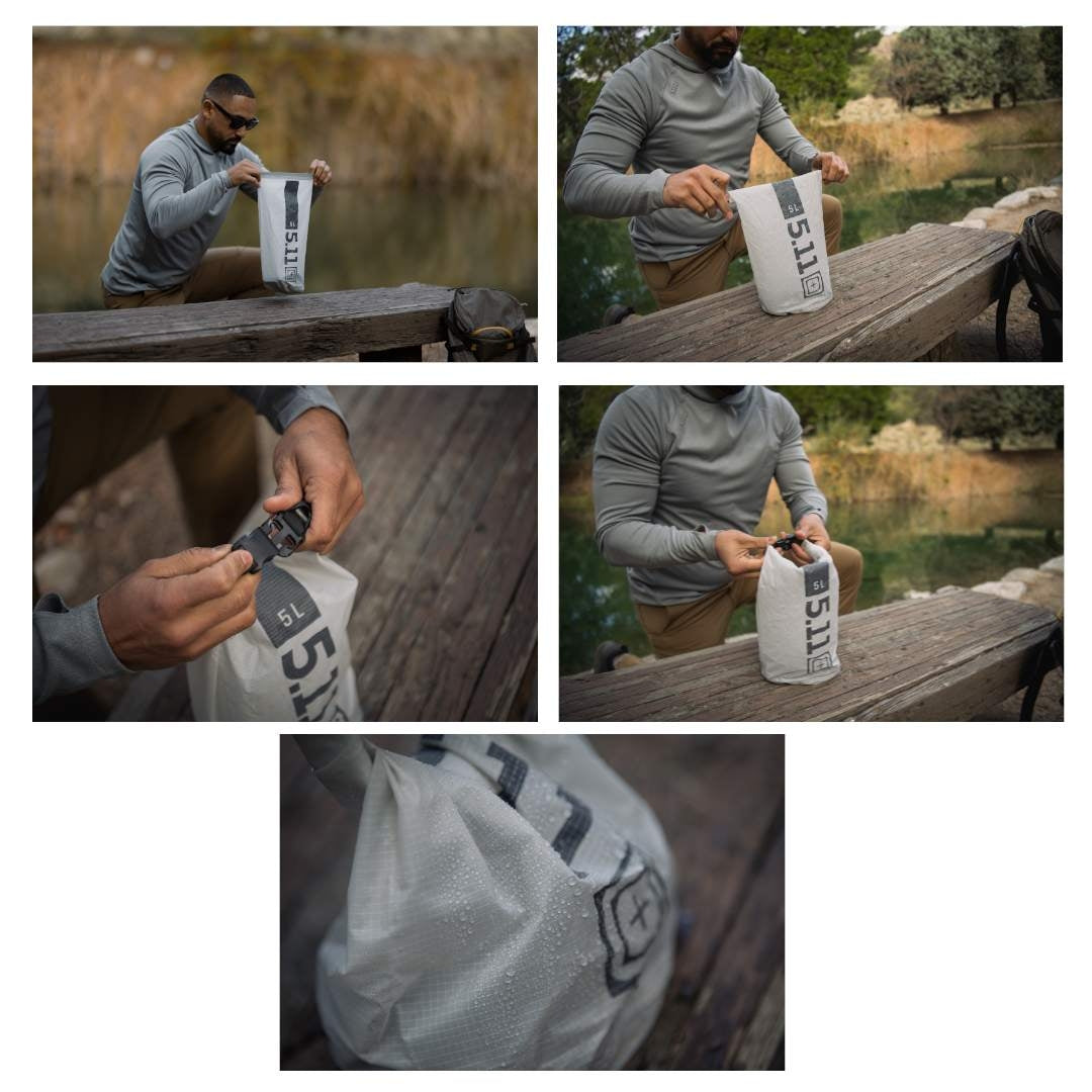 Sac étanche Ultralight 5.11 Tactical 5 L anneau en D fermeture Roll-Top
