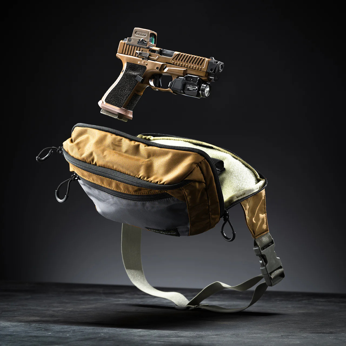 Sacoche EDC tactique Eberlestock Bando Bag banane et bandoulière à poche dissimulée