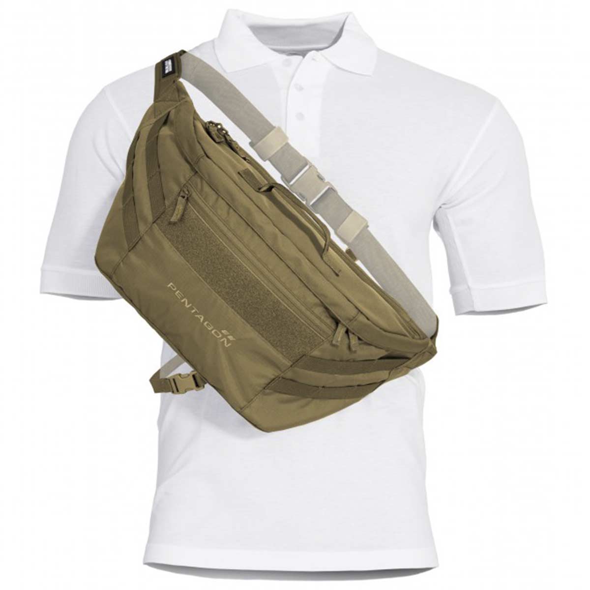 Sacoche de dissimulation Pentagon Telamon en polyester 600D 8,5 L à compartiment arme et poche documents