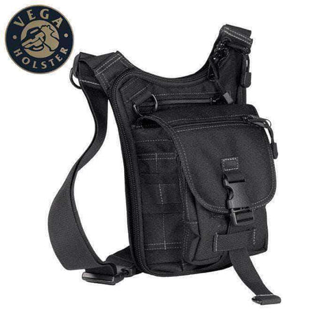 Sacoche multi-poches Vega Holster 2B31 en nylon, bandoulière ou port ceinture, dos aéré filet