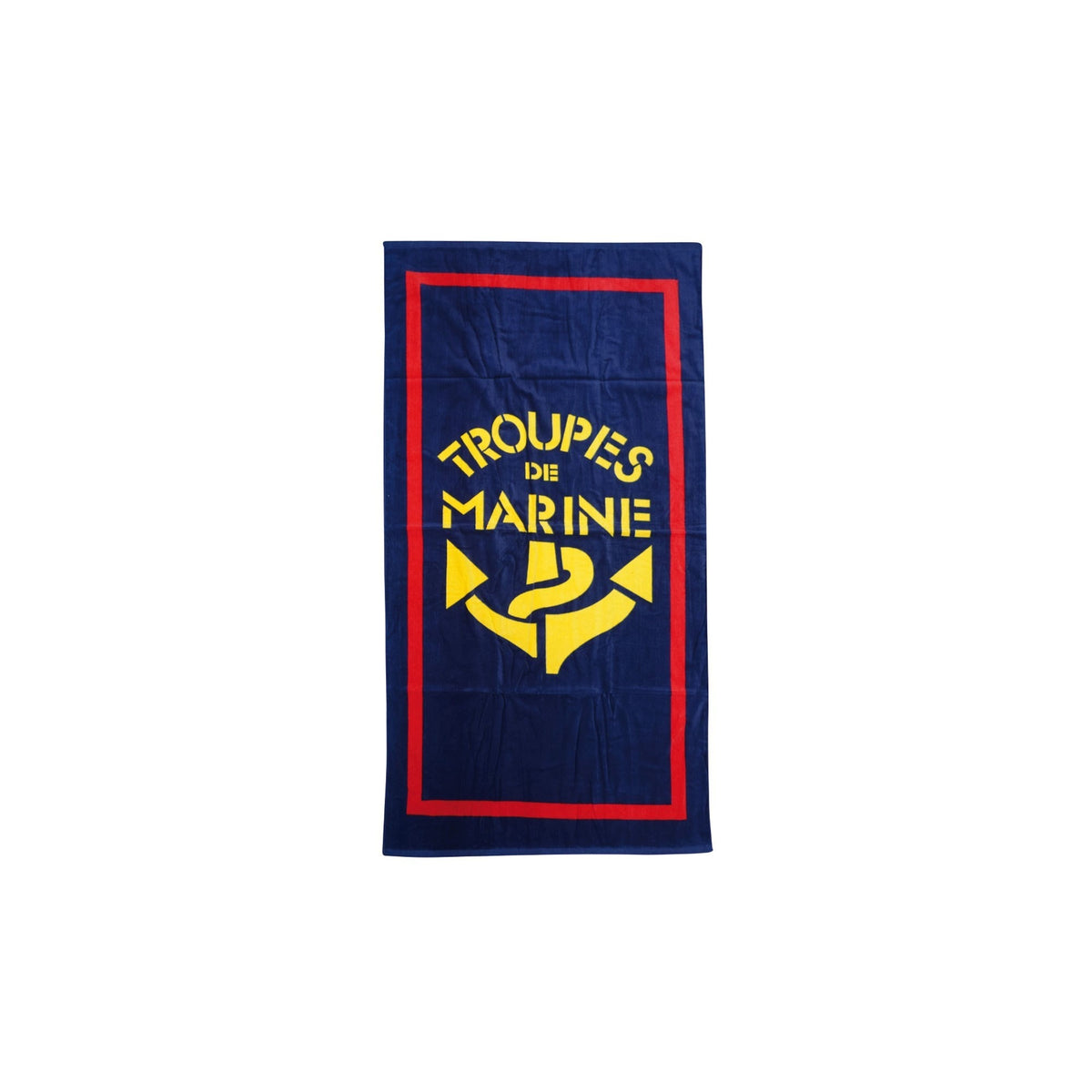Serviette de plage Opex coton 80 x 160 cm face velours dos bouclette marquage TDM