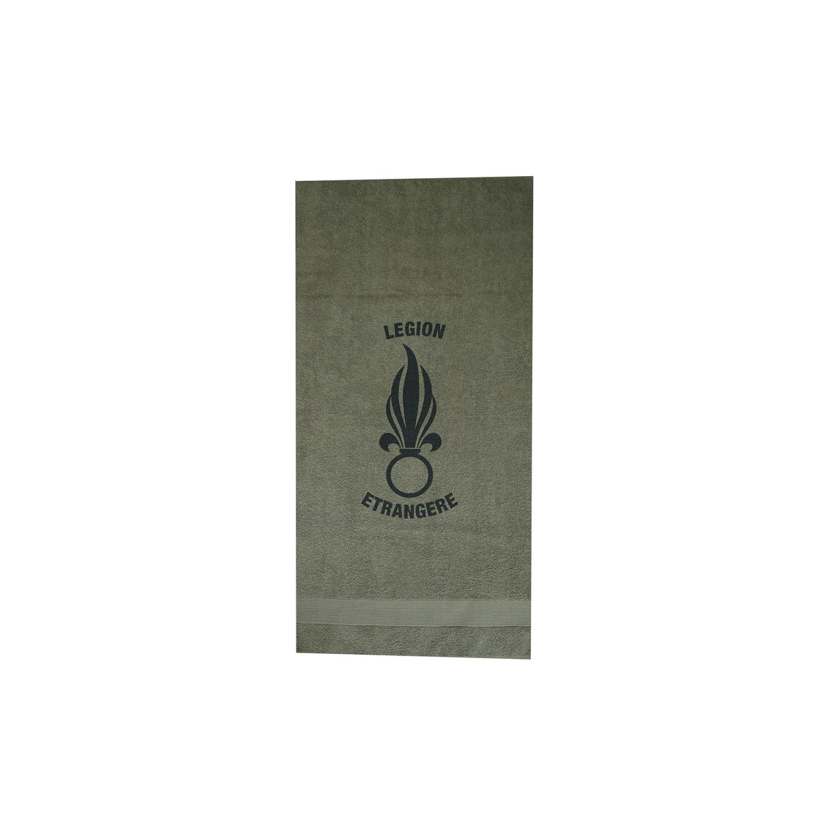 Serviette militaire Opex en coton 50 x 100 cm avec marquage texte Légion étrangère