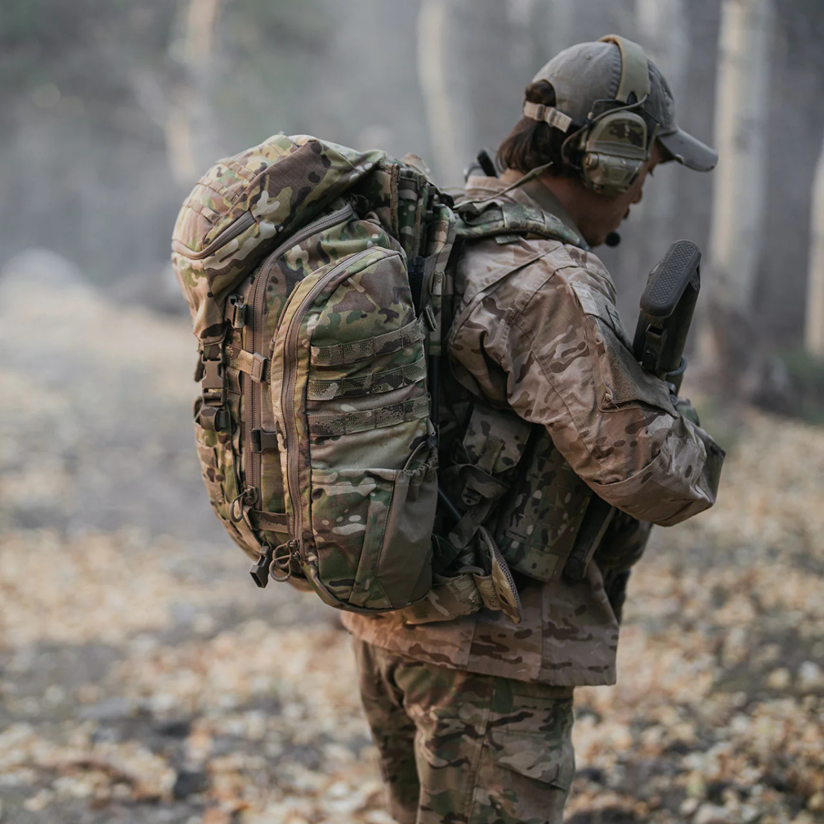 Système modulaire tactique Eberlestock Mission EMOD Full Kit cadre, sac d'assaut, rabat supérieur, pochettes latérales et panneau