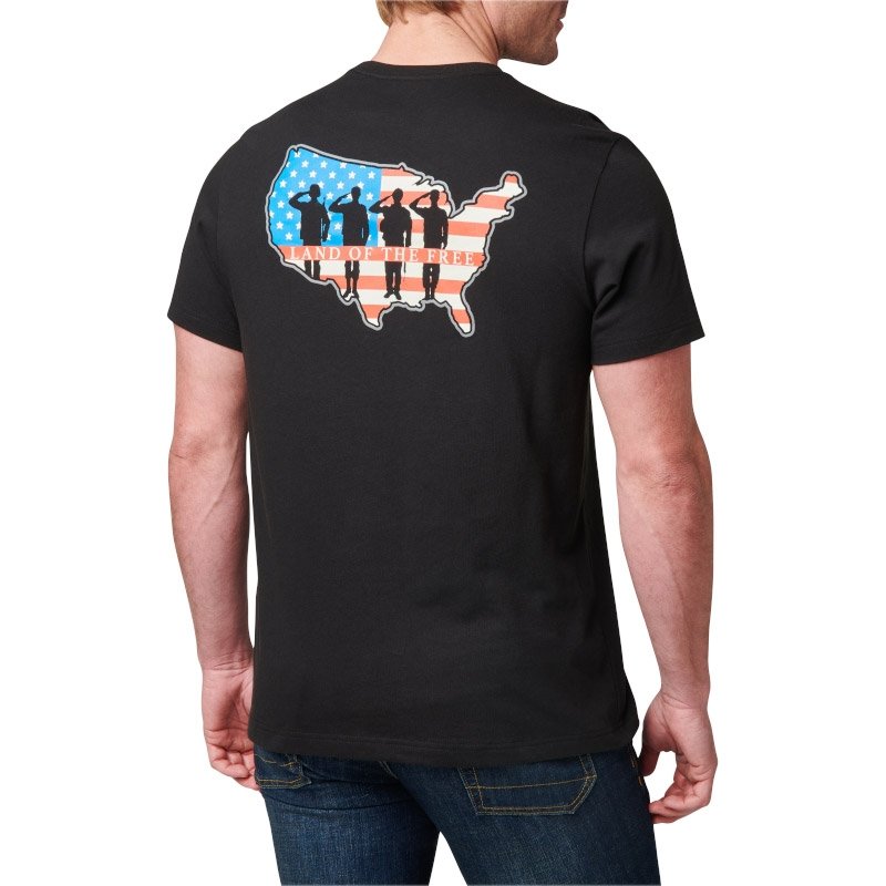 T-shirt Land Of The Free 5.11 Tactical polycoton respirant traité antimicrobien
