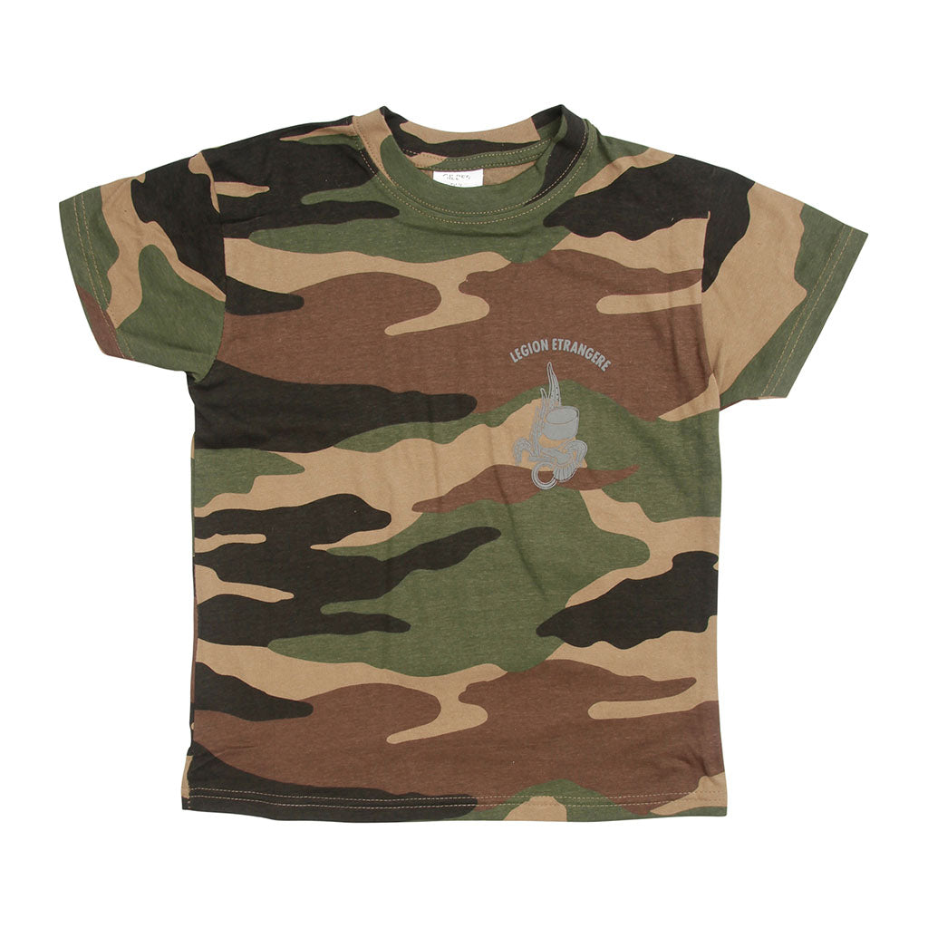 T-shirt enfant Ares à manches courtes avec logo de la Légion étrangère côté cœur