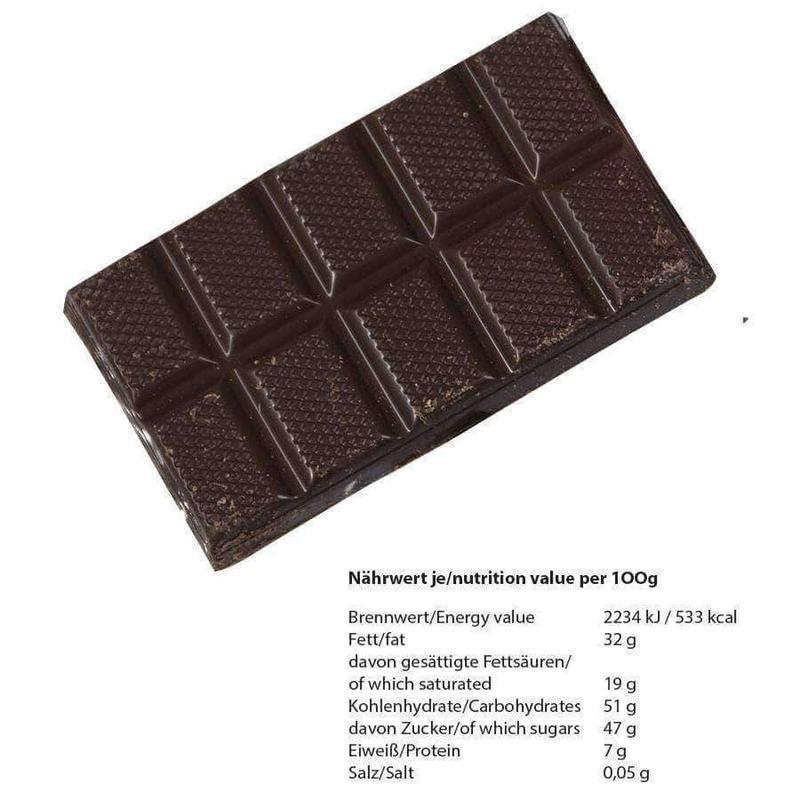 Tablette de chocolat Mil-Tec type Bundeswehr 50 g minimum 45 % cacao conservation 5 ans