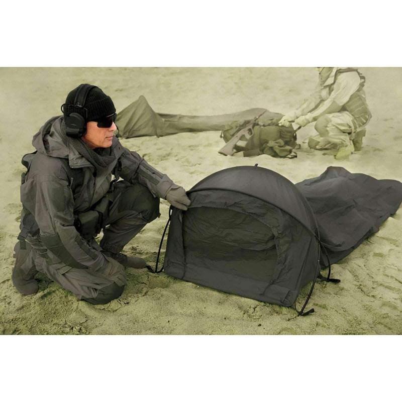 Tente-sac de bivouac Carinthia Observer Plus en Gore-Tex, 2 arceaux de 1800 mm, dôme de tête