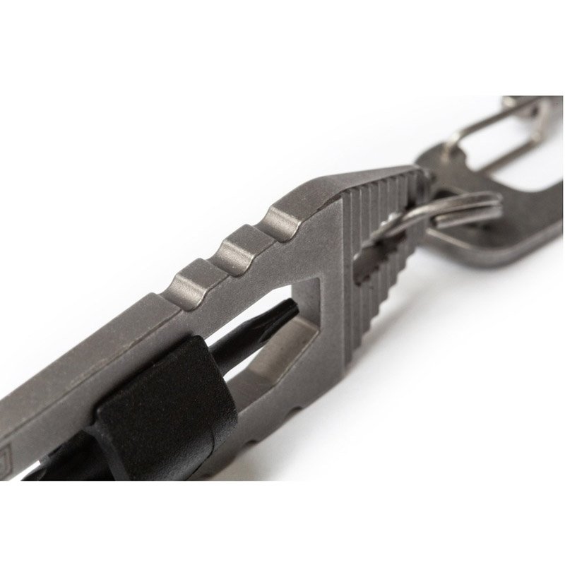 Tournevis multi-embouts EDT Hex 5.11 Tactical porte-clés acier inoxydable étui amovible