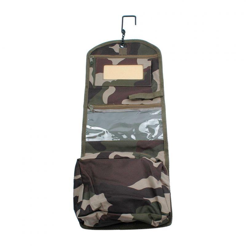 Trousse de toilette Ares TTOPS PM en polyester 600D, imperméable, 11 poches et miroir incassable