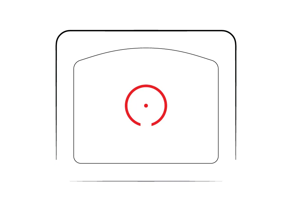 Vortex Point Rouge Defender-CCW fermé grossissement x1 770 g pour l'acquisition rapide
