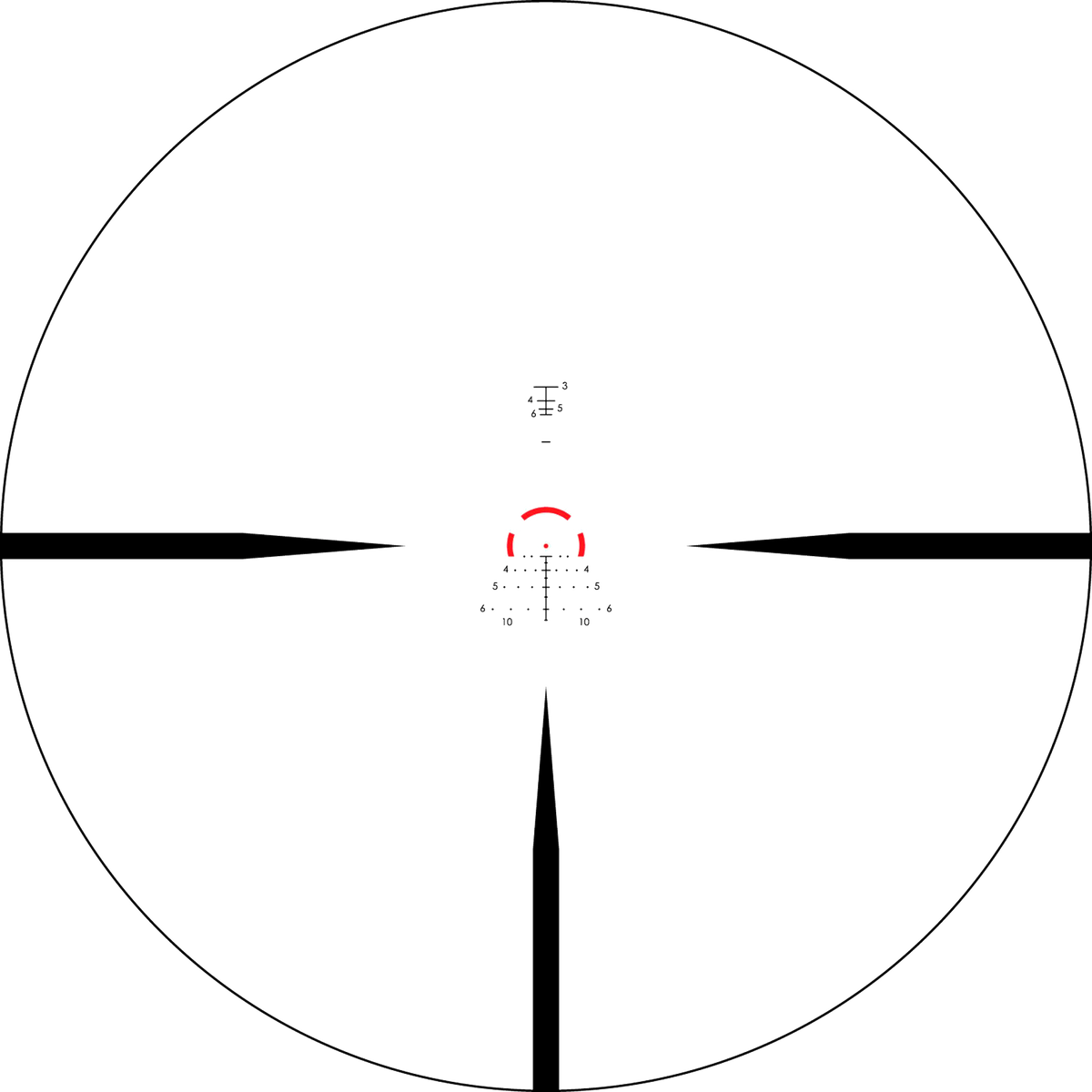 Vortex Strike Eagle 1-8x24 grossissement 1-8 x 24 mm champ 34,65 m - 4,29 m à 100 mètres