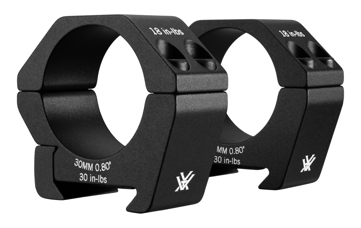 Colliers 30mm Vortex Sport 60 g pour la reprise d'optique sur rail, sans usinage