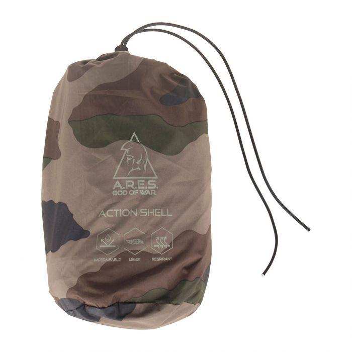 Veste coupe-vent Ares Action Shell, membrane imperméable 8 000 mm respirante, ultralégère 280 g