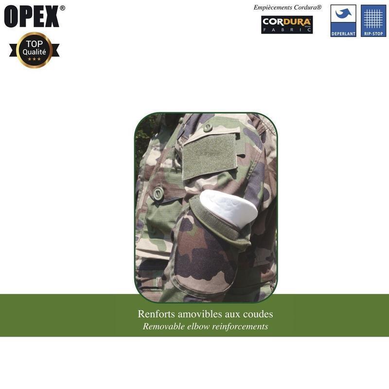 Veste de combat Opex Guerilla rip-stop à capuche et aérations sous les bras