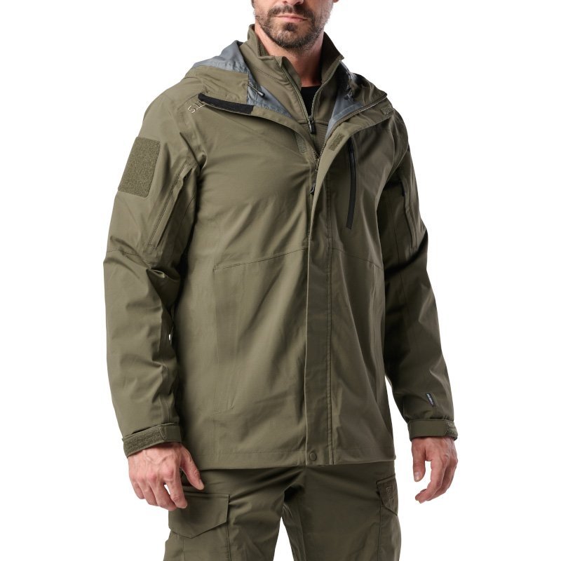 Veste de pluie Force Rainshell 5.11 Tactical imperméable 15K à membrane Tac Dry