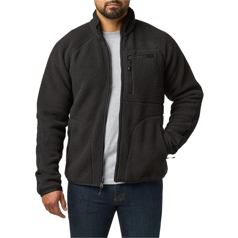 Veste polaire HQ Tech Fleece 5.11 Tactical sherpa pebble empiècements nylon N6