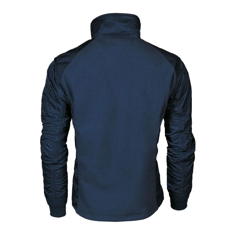 Veste polaire Mil-Tec USAF style aviateur torse polaire manches nylon avec fermeture éclair deux sens