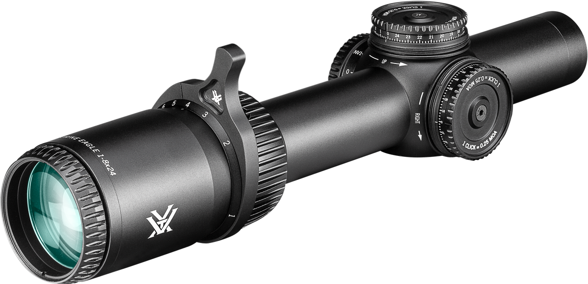 Vortex Strike Eagle 1-8x24 - FFP grossissement 1-8 x 24 mm champ 38,82 m - 4,79 m à 100 mètres