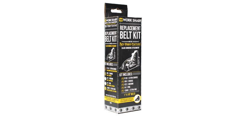 Kit de 5 courroies abrasives Work Sharp 1 x 18 pouces pour tête de meulage Blade Grinding