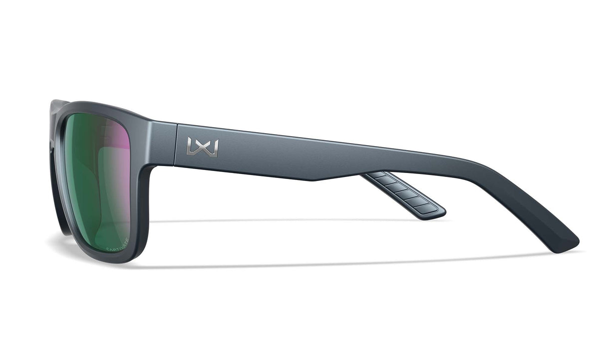 Lunettes de protection Wiley X WX Ovation ANSI Z87.1 verres polarisés Captivate miroir gris graphite