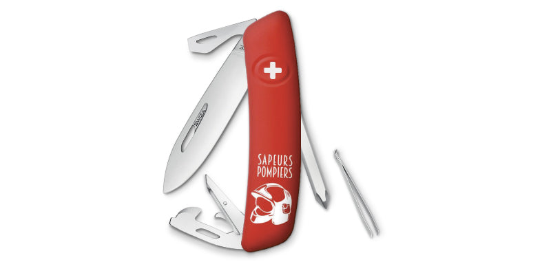 Couteau suisse Swiza D04 édition Pompiers 6 outils tournevis cruciforme lame 75 mm