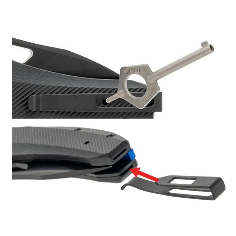 Couteau pliant PDK Engraver's Edition No Evil ASP lame gravée de 8,89 cm
