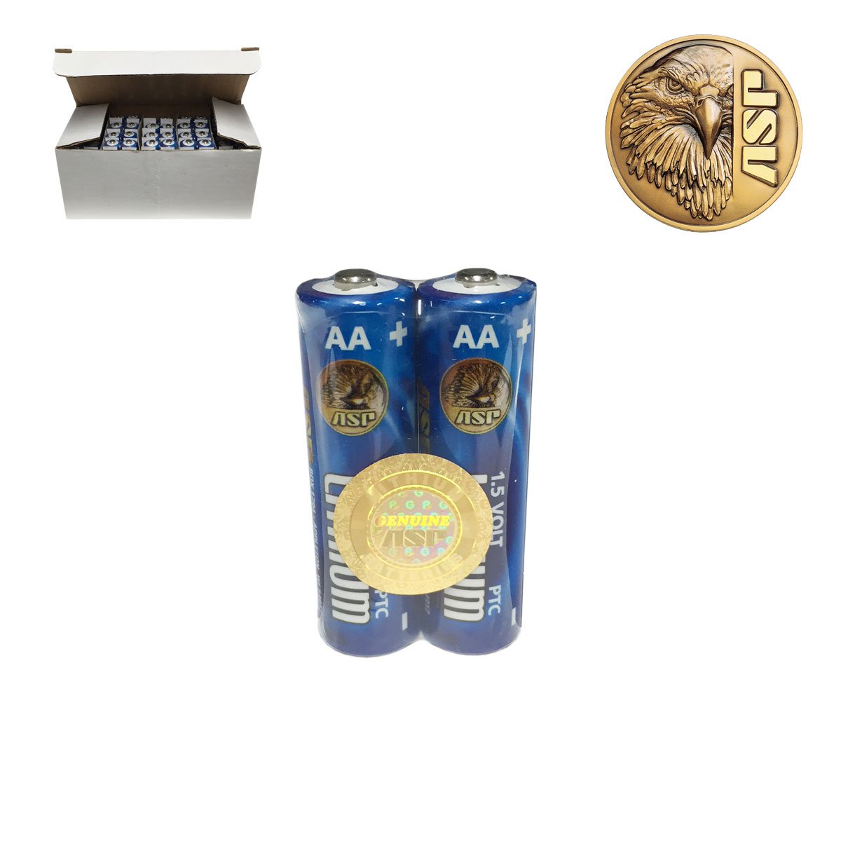 Lot de 500 piles lithium AA ASP 1,5 V à protection de circuit PTC et évent de sécurité