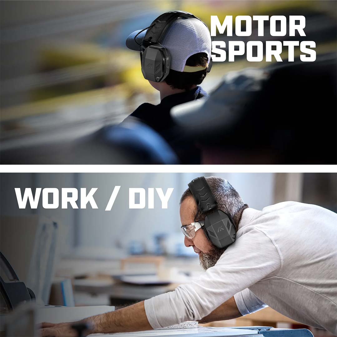 Casque antibruit électronique AXIL MX PRO SNR 30 amplification 6X Bluetooth 5.3 et USB-C