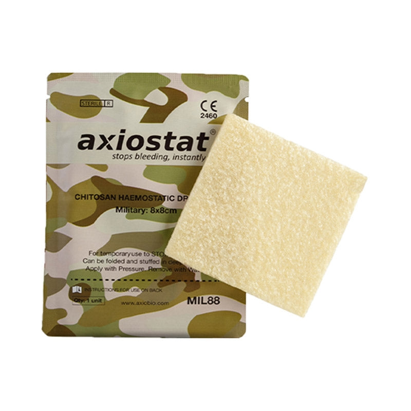 Pansement compressif hémostatique Axiostat L1010 100 % chitosan compresse 10 × 10 cm