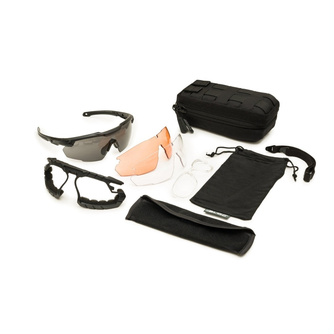Lunettes de protection balistiques Bloc Tactical BOLT kit 3 écrans EN 166 1 FT KN