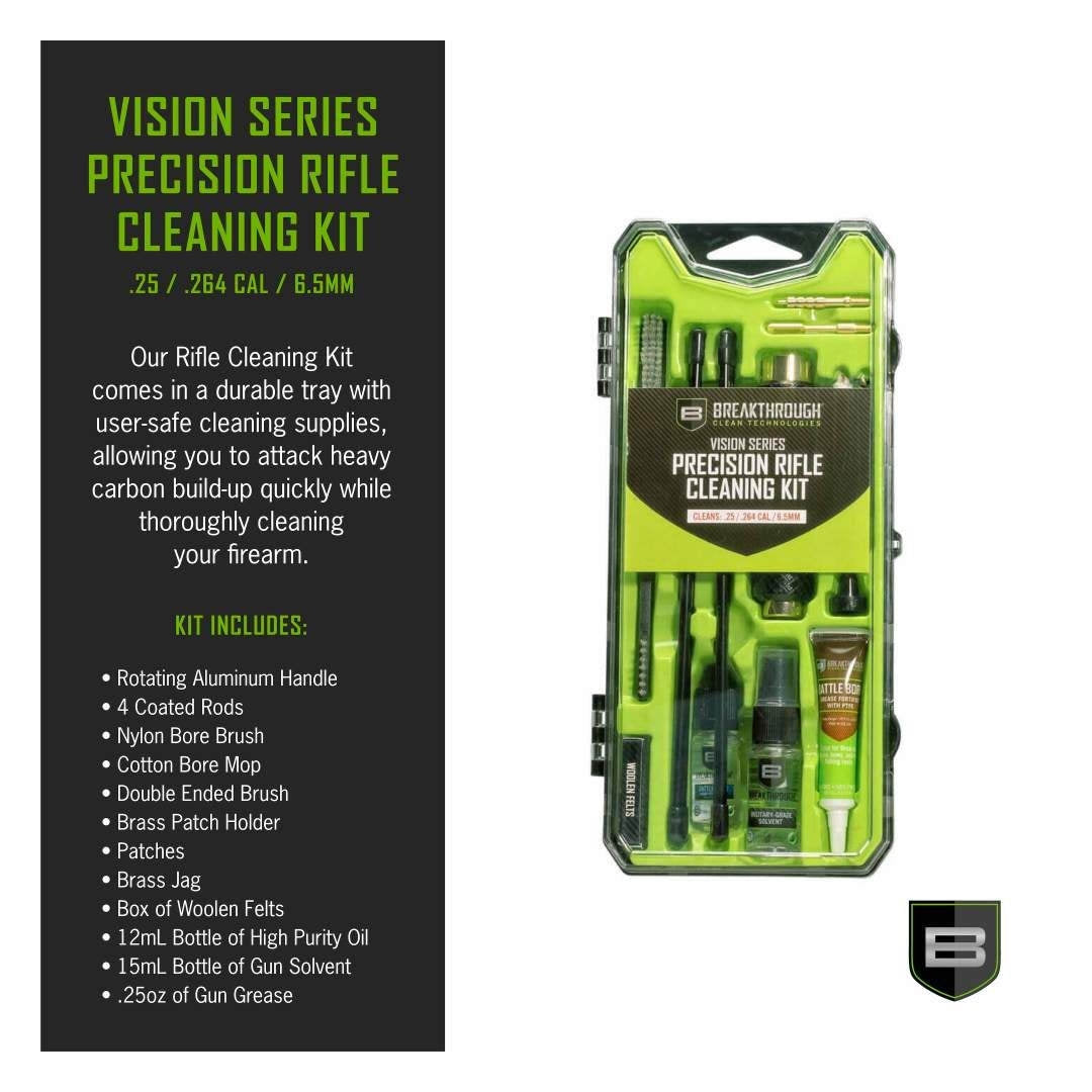 Kit de nettoyage Breakthrough Vision Series mallette rigide 28 x 17 cm huit calibres