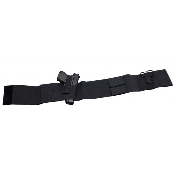 Ceinture holster Radar 1957 élastique 95 cm avec étui polymère et poche radio VHF