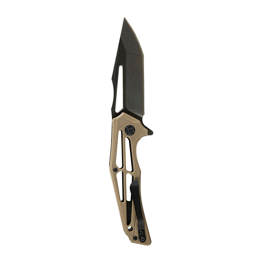 Couteau pliant Ares Karacal lame sur double roulement à billes blocage par platine
