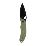 Couteau pliant Ares Reptile acier AUS-8 trempé 58 HRC lame 7 cm manche G10