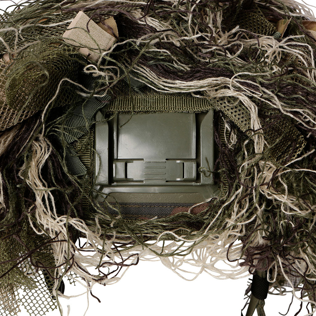 Couvre-casque Ghillie Ares pour casque FELIN fibres longues à retailler par l'utilisateur
