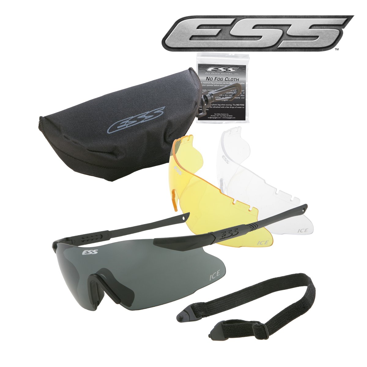 Kit 2 lunettes Crossblade ESS standard, verres 2,4 mm et pièces nasales incluses