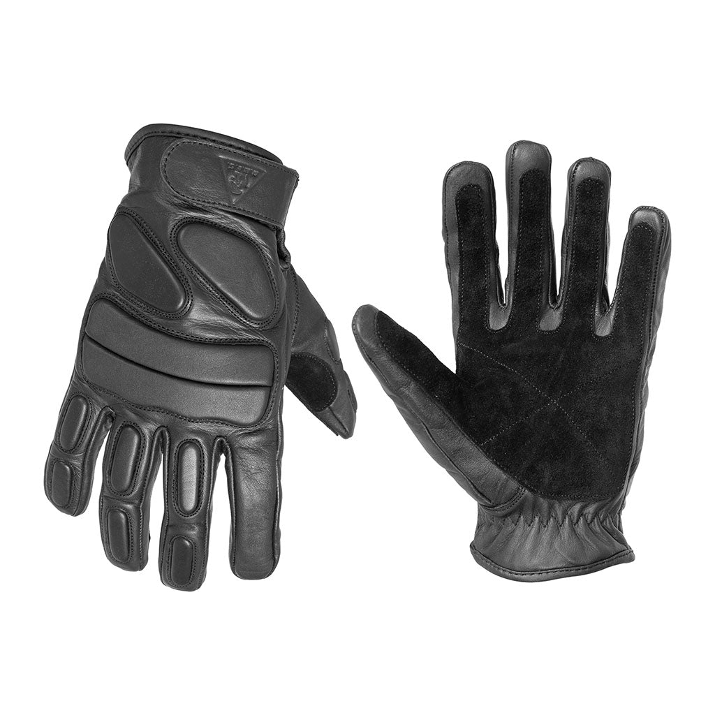 Gants d'intervention Ares en cuir pleine peau inserts articulés aux phalanges