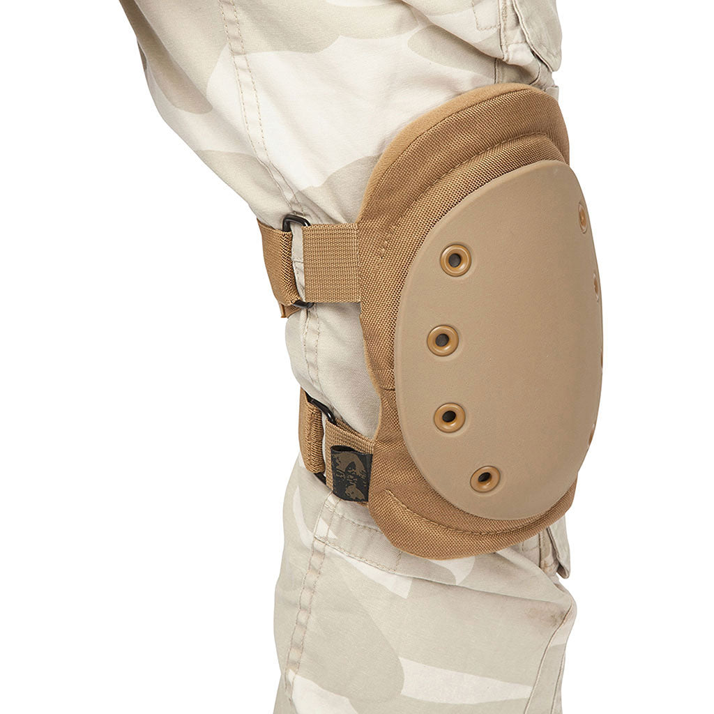 Genouillère de protection Ares nylon 1000 deniers coque semi-rigide et mousse incorporée