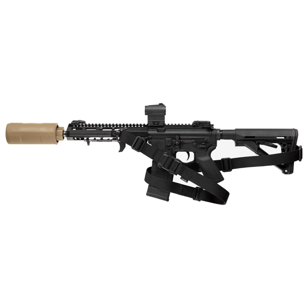 Couvre-modérateur de son Magpul 5,5 pouces en polymère et acier inoxydable 272 g