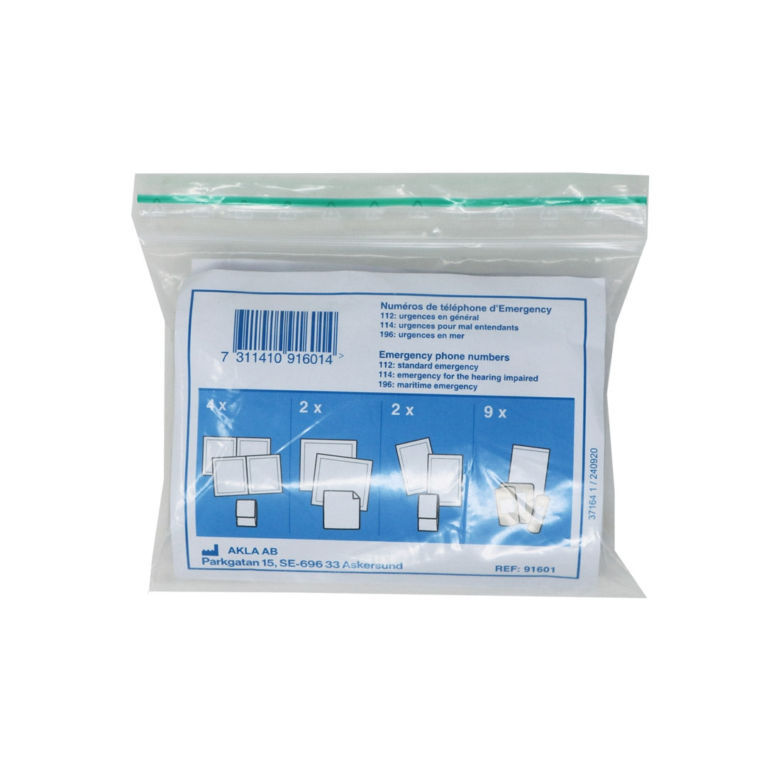 Kit de premiers secours Akla BOOBOO 17 éléments pour petites plaies notice en français