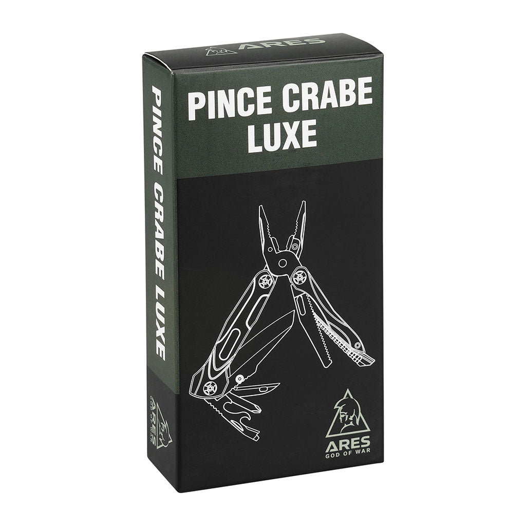 Pince multifonctions Ares Crabe Luxe 14 outils avec silex d'allumage et sifflet intégrés