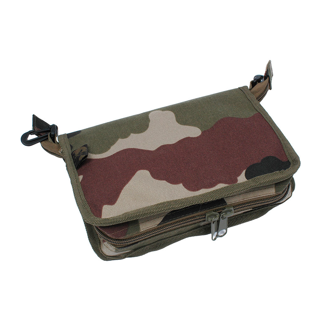 Porte-carte topographique Ares nylon et PVC 24 x 17 cm avec porte-boussole et mousqueton